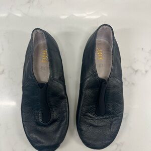 Black Leather Jazz Dance Shoes